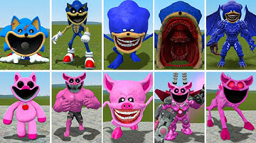 EVOLUTION OF NEW SONIC VS PIGGY SMILING CRITTERS POPPY PLAYTIME CHAPTER 3 In Garry