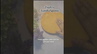 Eggless vanilla sponge recipe 🍰 #recipe #vanillaspongecakerecipe #cakerecipe #vanillacakerecipe