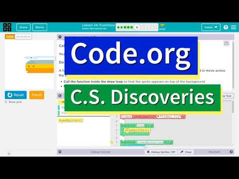 Code.org Lesson 25.5A Functions | Answer Tutorial | Calling Functions Draw Loop | CSD 3b + AI 4b