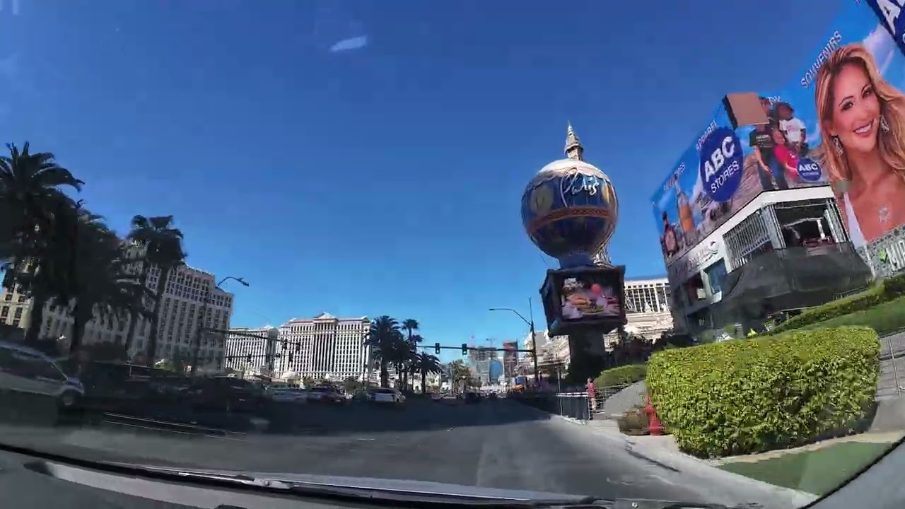 2x monday drive to LAS VEGAS STRIP, noon