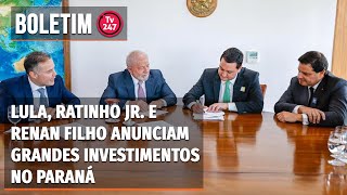 Lula, Ratinho Jr. e Renan Filho anunciam grandes investimentos no Paraná