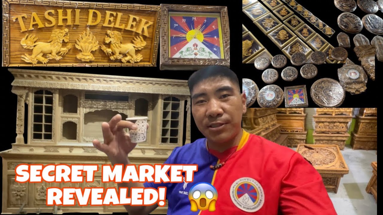 Secret Tibetan Furniture Market  🪵 | Must-Visit Place for Handmade Art!”