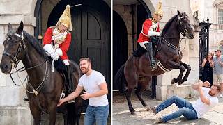 When Dumb Tourists Test Royal Guards’ Horses And Instantly Regret It
