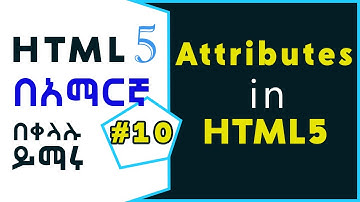 HTML5 Attributes Amharic Tutorial | Fantahun Tube HTML Tutorial in amharic