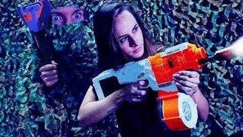 NERF Hide & Seek in the Dark Challenge! [Ep. 2]