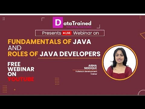 Fundamentals of Java and Roles of Java Developers | Java Live Tutorial ...