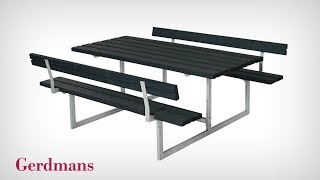 Ryggstöd Till Bänkbord Halde Monteringsinstruktion Gerdmans