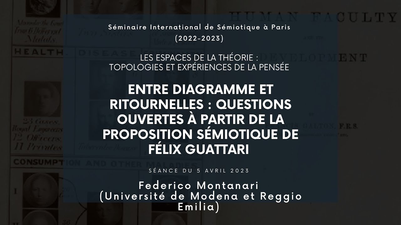 Federico Montanari (Un. Modena et Reggio Emilia) — Séminaire de Sémiotique à Paris (05/04/2023)