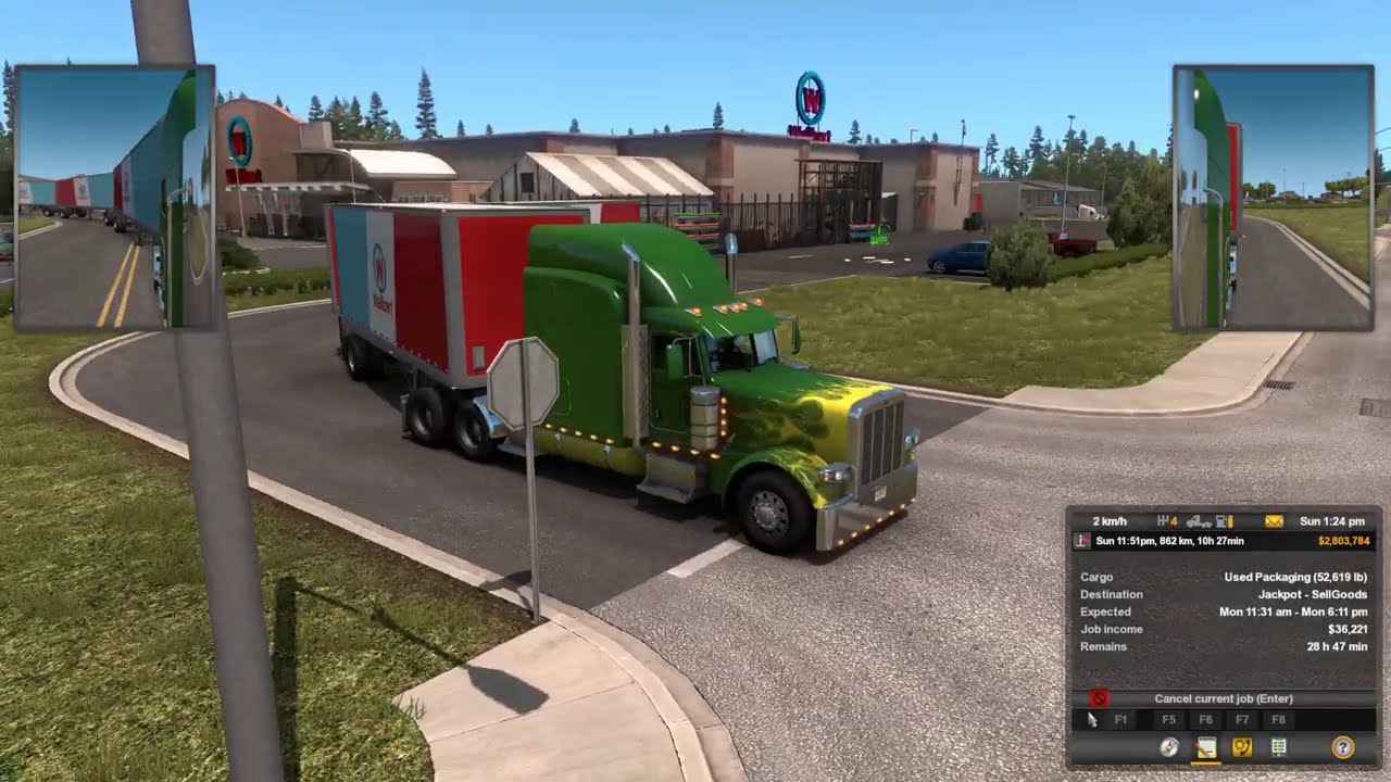 American Truck Simulator. A scenic drive through Idaho