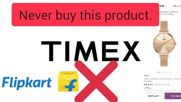Timex Analog watch for women | From Flipkart | A big no to this product | Review #timex #review