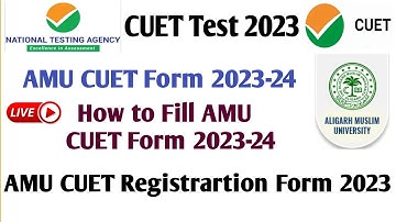 How to Fill AMU CUET Form 2023-24 AMU CUET Form कैसे fill करे AMU CUET Admission form 2023 AMU Form