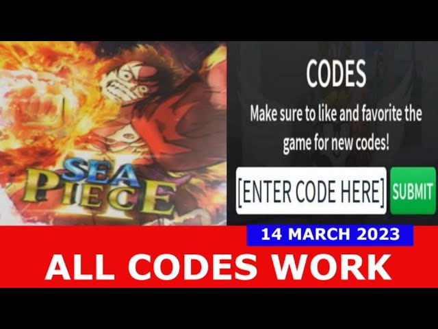 Sea Piece 2 Codes (March 2023): New Released Codes List in 2023