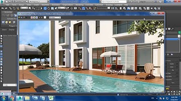 Tutorial on Modeling ,Texturing and lighting an exterior in 3dsmax using Vray ( Part 3)