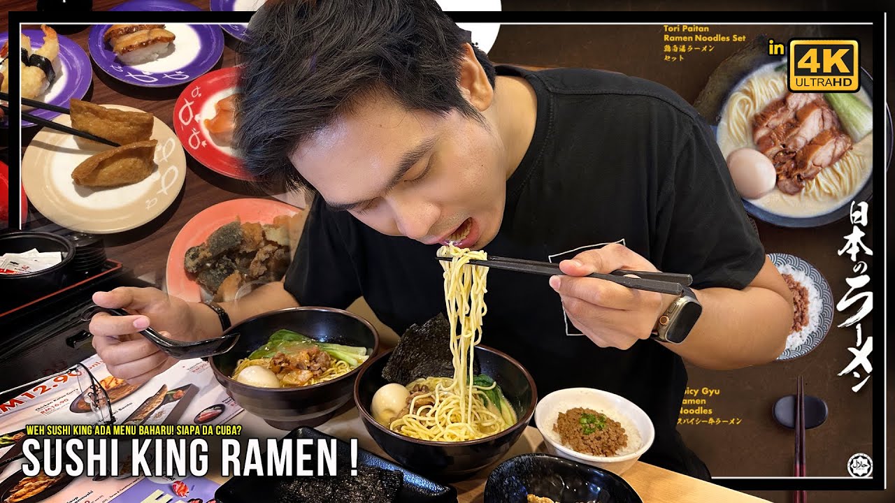 Sushi King ada menu baharu weh! RAMEN.... YouTube