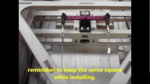 How to set up a rudder Pull-Pull assembly