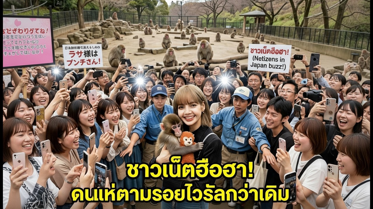 ชาวเน็ตญี่ปุ่นฮือฮา! LISA ไปเยี่ยมลิงพั้นช์คุงถึงสวนสัตว์ คนแห่ตามรอยไวรัลกว่าเดิมแน่