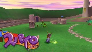 let's play spyro the dragon japanese: part 1 - green garden home, speed chase