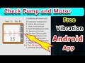 How to Check Motor And Pump Vibration In Tamil Free Vibration Android App