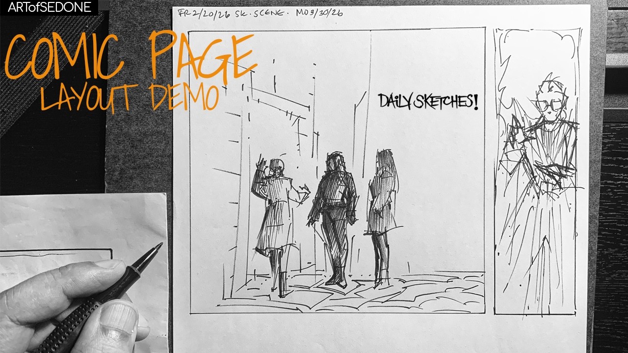 Comic Page Layout Demo - YouTube