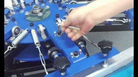 ASC365 6 color 6 station screen printing t-shirt printing machine - function introduction 006027