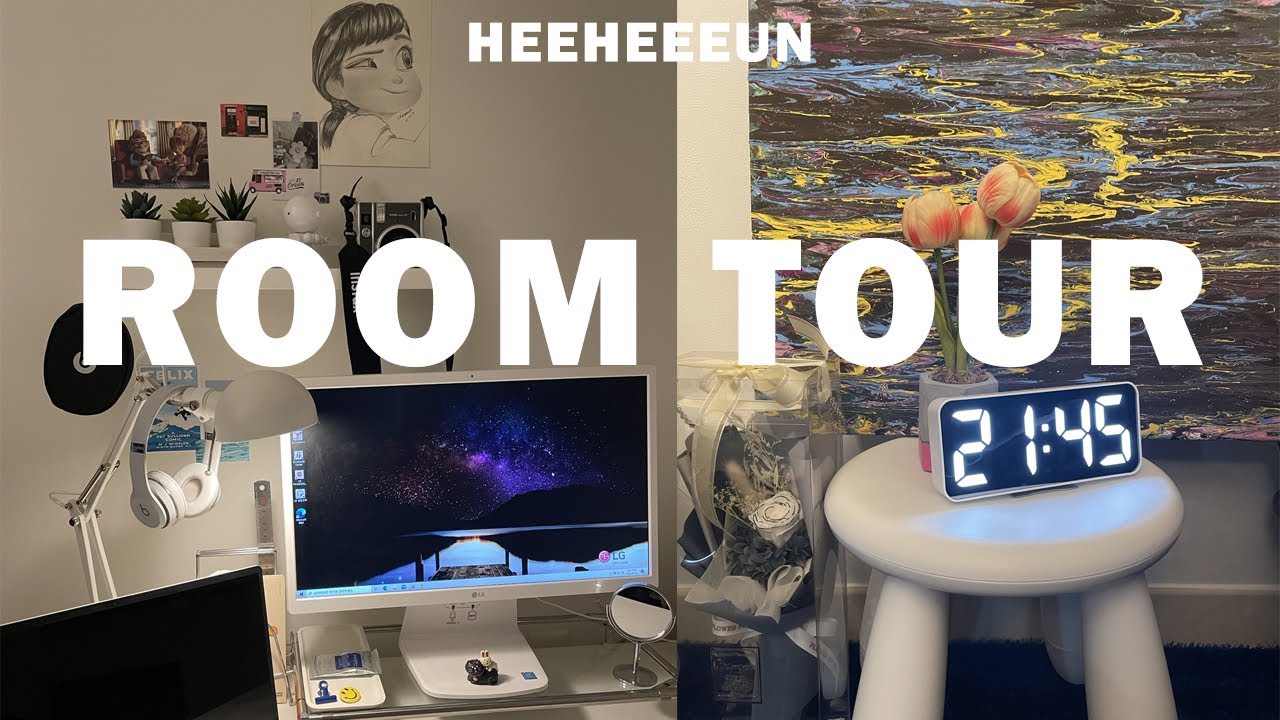 [VLOG] ROOMTOUR 부모님과 함께 사는 작은내방 꾸미기🏠 | 셀프페인팅👩🏻‍🎨 | 방꾸미기 | 분위기 좋은 조명