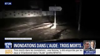 Inondations dans l'Aude: le bilan passe à 3 morts