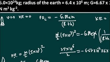 NCERT class 11th | Video lecture solutions Gravitation | Exercise 8.17