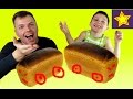 Машинки из хлеба ЧЕЛЛЕНДЖ Видео для детей Bread challenge for kids