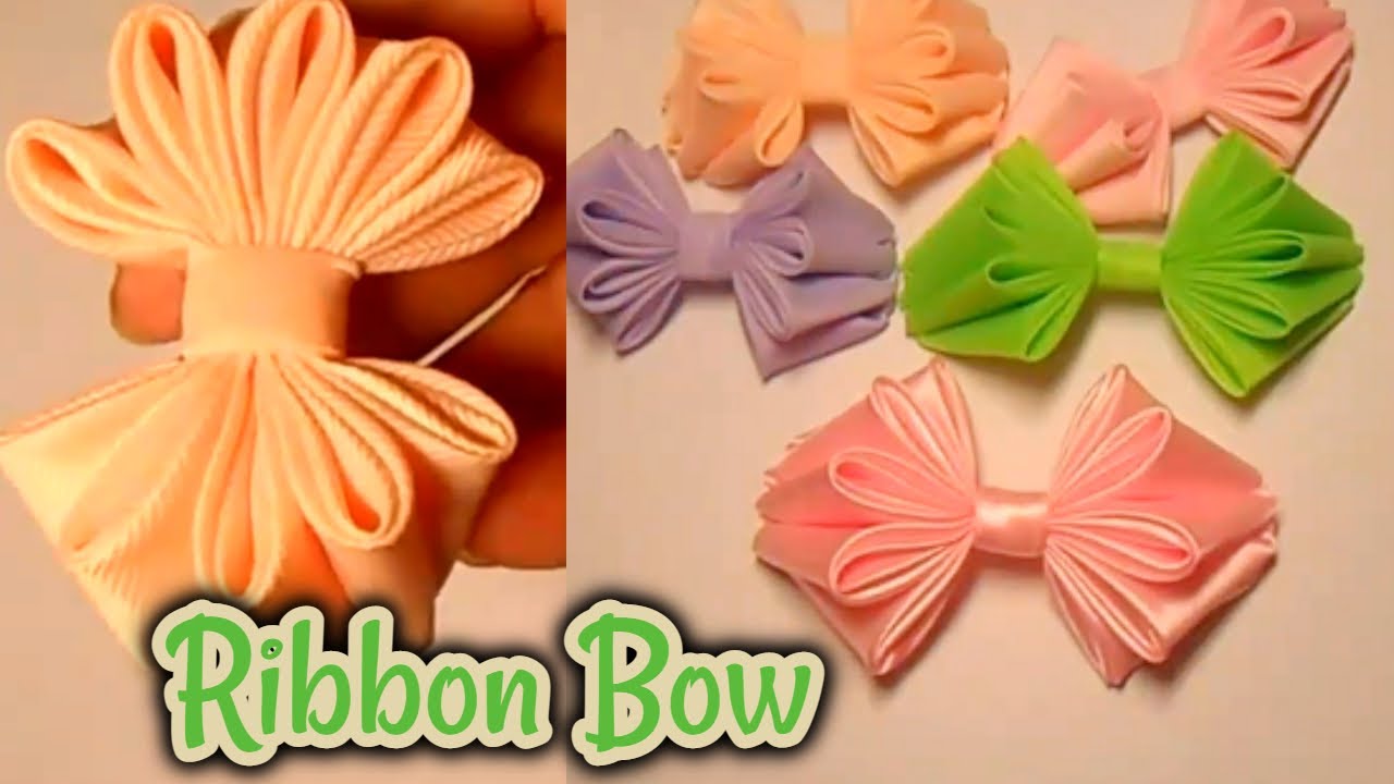 Handmade Ribbon Bow Make a Bow Out of Ribbon Bow Craft With Ribbon