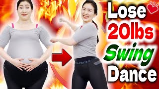 🔥Lose 20 lbs Swing Dance Work out to Reborn your Body! Easy Beginner Burn-Fat Cardio / No Jumping
