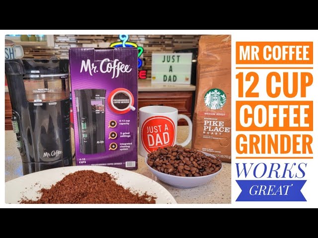 Mr. Coffee 12 Cup Electric Coffee Grinder with Multi Settings, Black, 3  Speed - IDS77