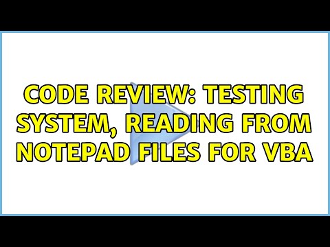 Code Review: Testing