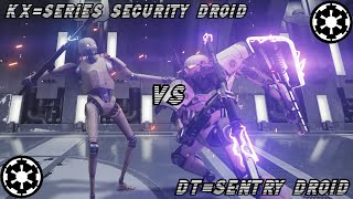 DT-Sentry Droid VS KX-Series Security Droid - Star Wars Jedi Survivor NPC Arena Battles