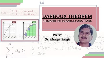#DarbouxTheorem, #RiemannIntegral \\ Riemann integrable functions