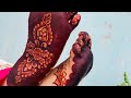 Beautiful under feet henna designfull vedio of under feet design