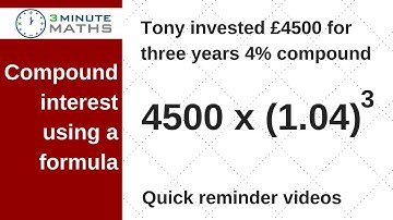 Compound interest - £4500 at 4 percent for 3 years - GCSE maths grade 4