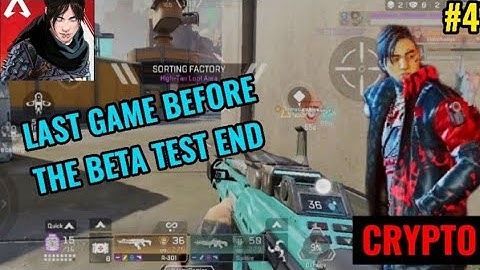 THE END OF BETA TEST VERSION || CRYPTO GAMEPLAY || [APEX LEGENDS MOBILE]