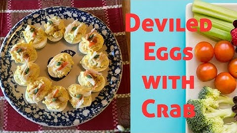 Deviled Eggs with Crab
