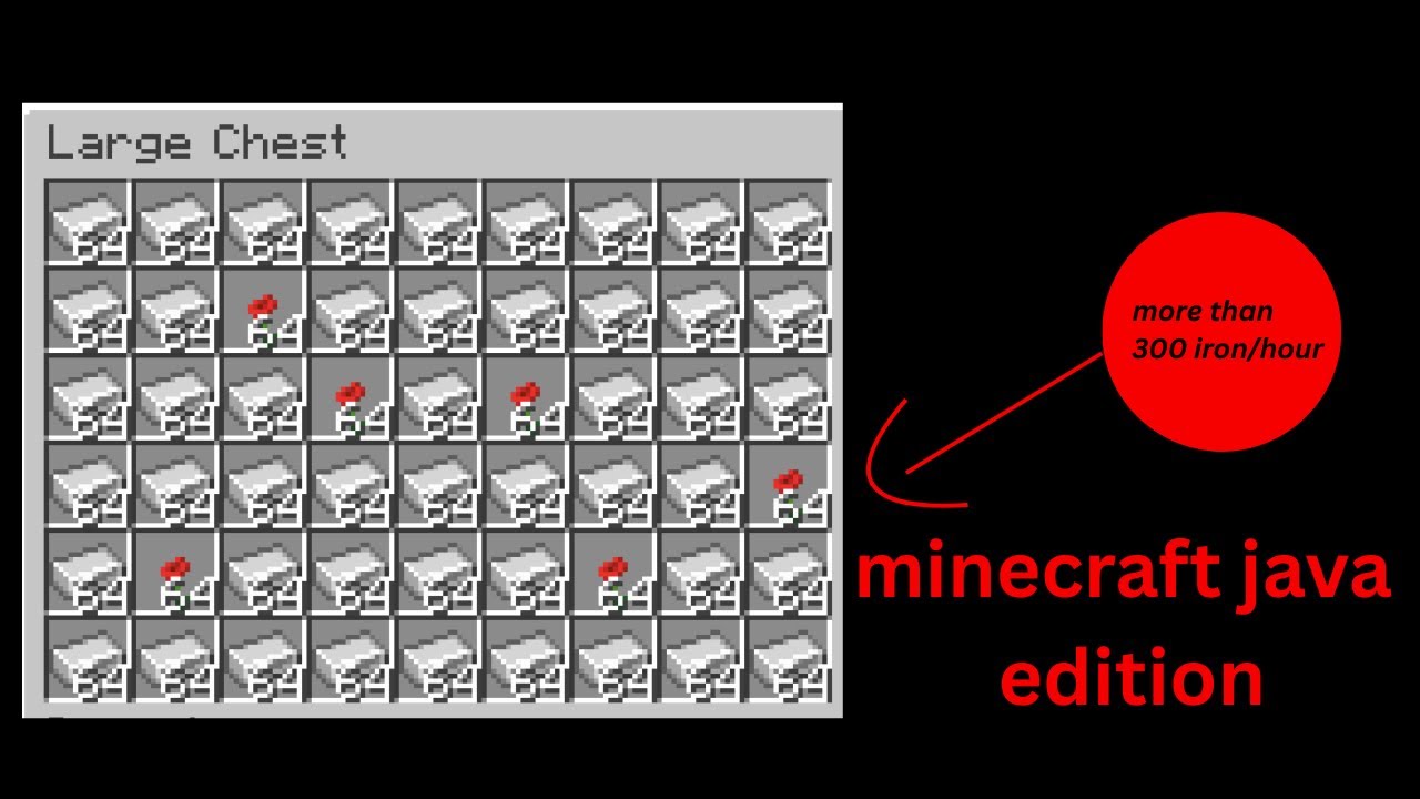 BEST STARTER IRON FARM FOR MINECRAFT JAVA EDITION!!!!