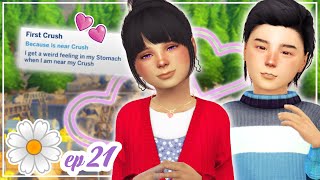 she has her FIRST LOVE! (First Crush Mod)💕💘 SIMS IN BLOOM CHALLENGE!💜Lavender #21