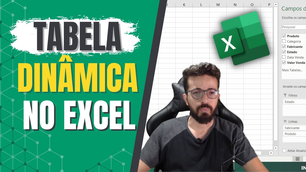 Como Fazer Tabela Dinâmica no Excel - Passo a Passo - YouTube
