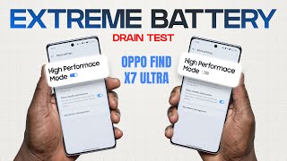 OPPO Find X7 Ultra Battery Drain Test HIGH PERFORMANCE ON vs OFF - IT'S HOT!