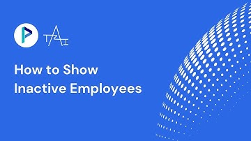 How to Show Inactive Employees