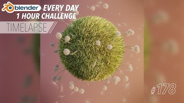 Procedural Geometry Node Dandelions and Grass - Blender Every Day #178