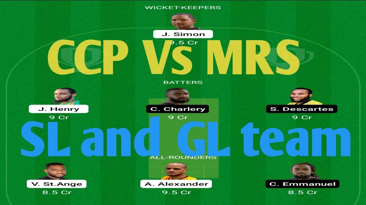CCP vs MRS dream11 prediction team|| CCP vs MRS dream11 team||Dream11 t10 team
