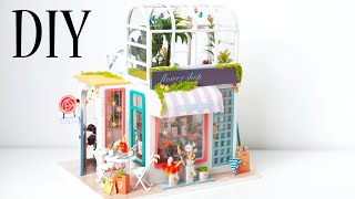 DIY Miniature Dollhouse Kit || Flower Letter Garden Lane (Flower Shop) - Relaxing Satisfying Video