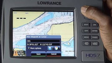 Navionics Lowrance Setting Waypoints