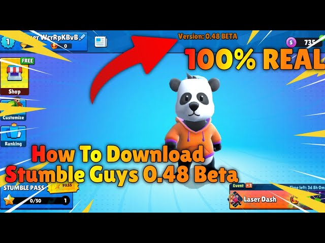 How to Download 0.48 BETA in Stumble Guys 