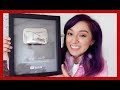 Unboxing 100k Play Button Award | Crafty Amy