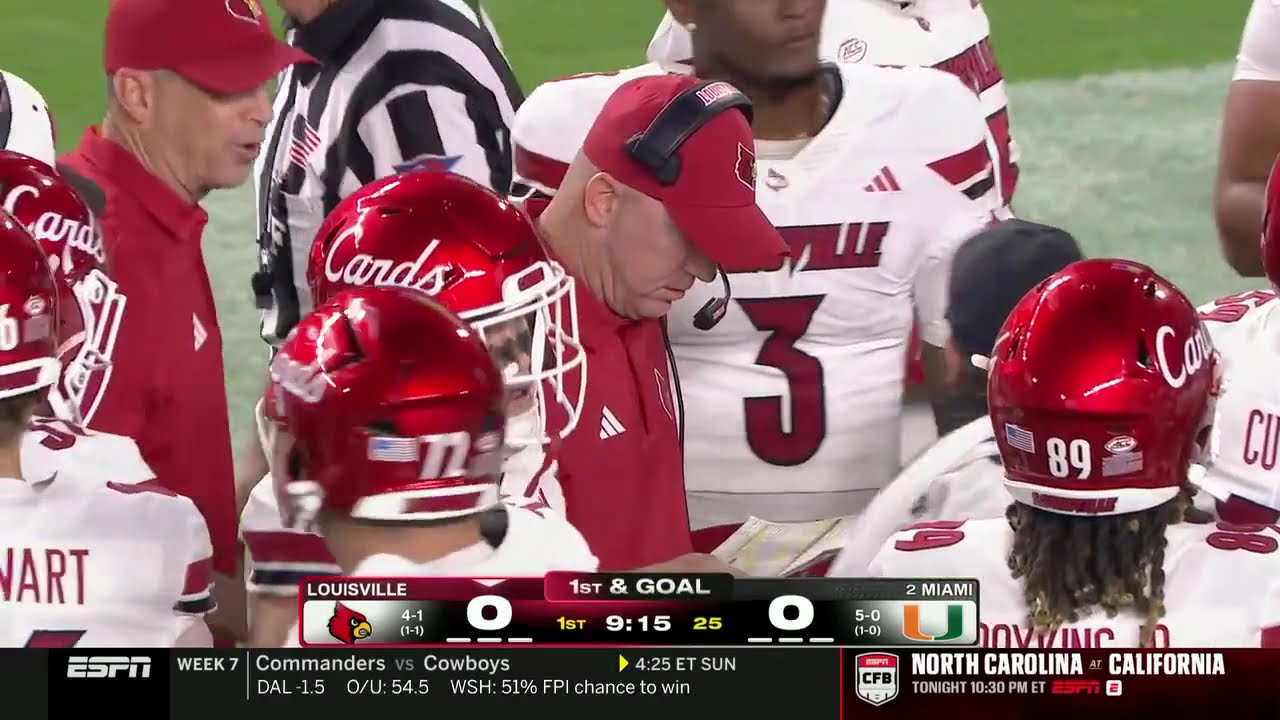 Louisville vs Miami Football October 17, 2025 NCAA Full Game Replay | College Football Week 8